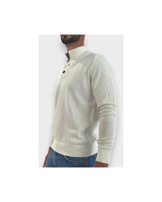 Mc2 Saint Barth Maglia Rasata Fn.12 Mezzocollo Pullover in Gray für Herren
