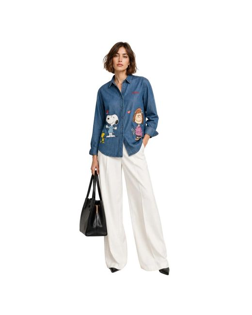 Mc2 Saint Barth Denim Shirt in het Blue