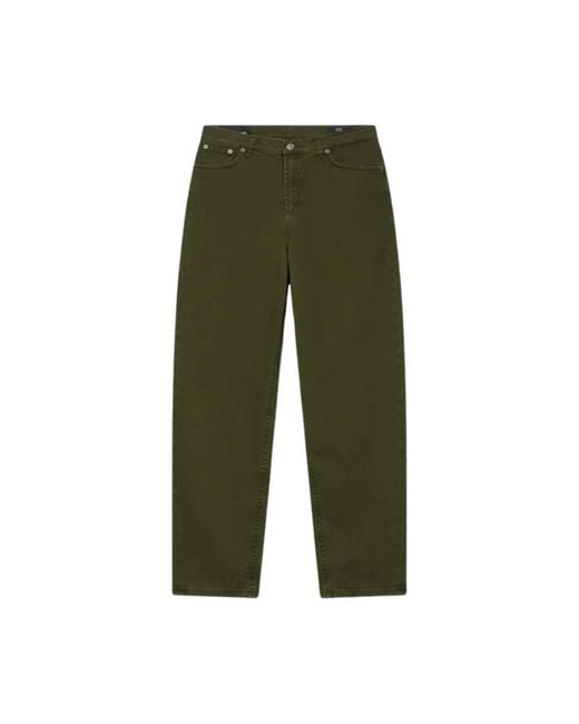 Dondup Losse Katoen En Lyocell Broek in het Green