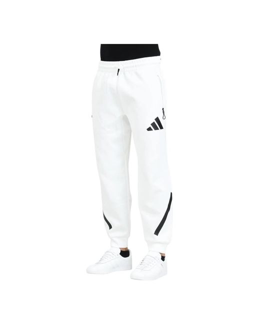 Adidas Fitness ,Wit ,Teamwork Inspired Sportieve Broek in het White voor heren