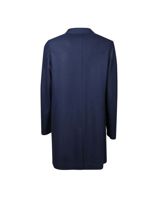 Harris Wharf London Blue Single-Breasted Coats for men