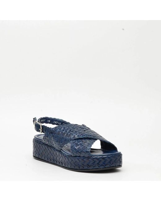 Pons Quintana Blue Flat Sandals