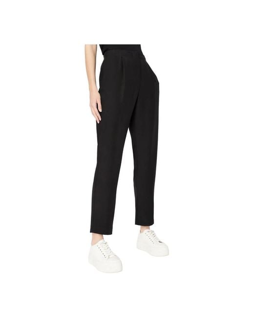 ARMANI EXCHANGE Black Straight Trousers