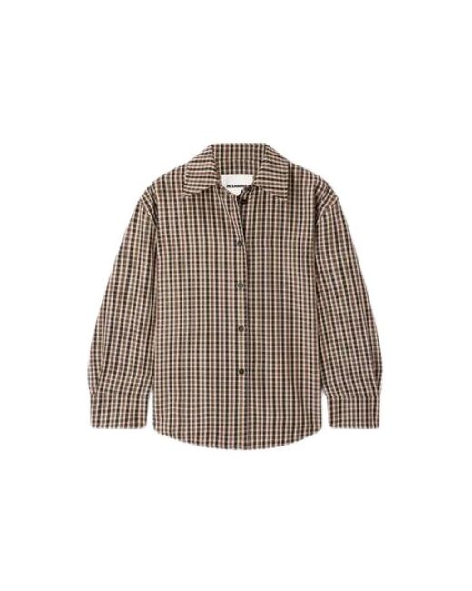 Jil Sander Brown Shirts