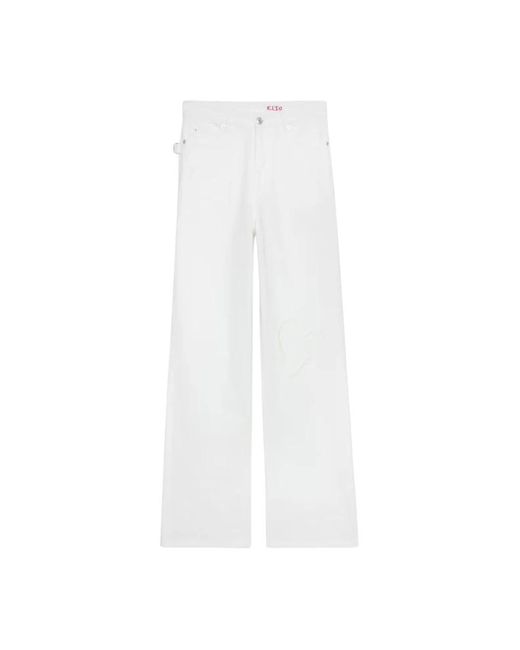 Zadig & Voltaire White Wide Trousers