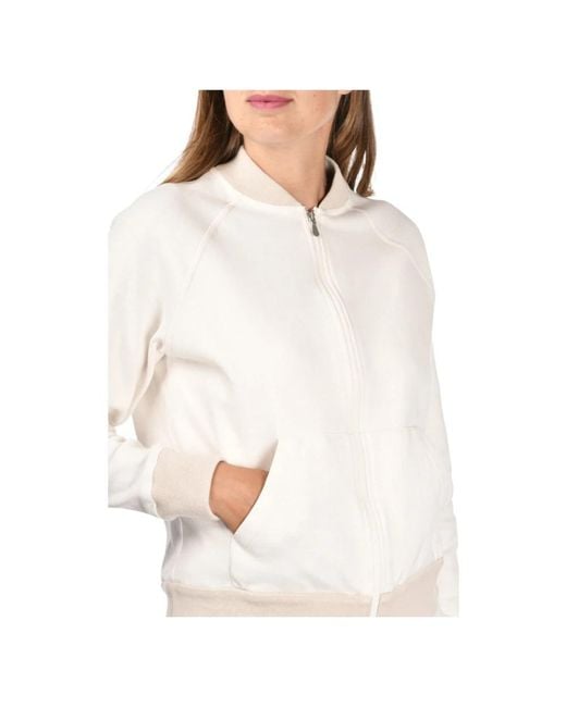 Gran Sasso White Bomber Jackets