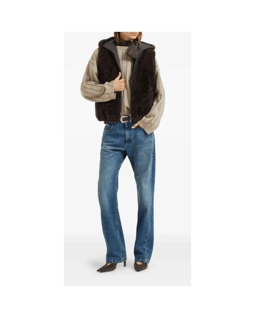 Brunello Cucinelli Blue Straight Fit Jeans