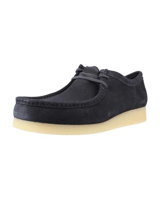 Clarks Blue Wallabee Evo
