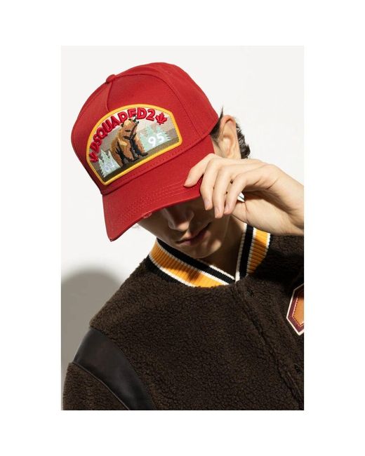 Caps di DSquared² in Red da Uomo
