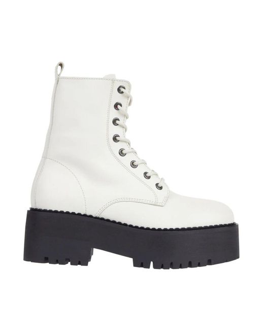 Lace-Up Boots Tommy Hilfiger en coloris White