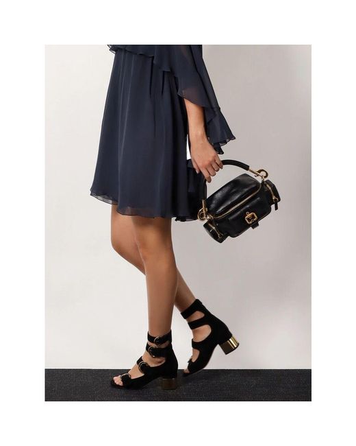 Chloé Black Schwarze Umhängetasche Mit Abnehmbarem Riemen