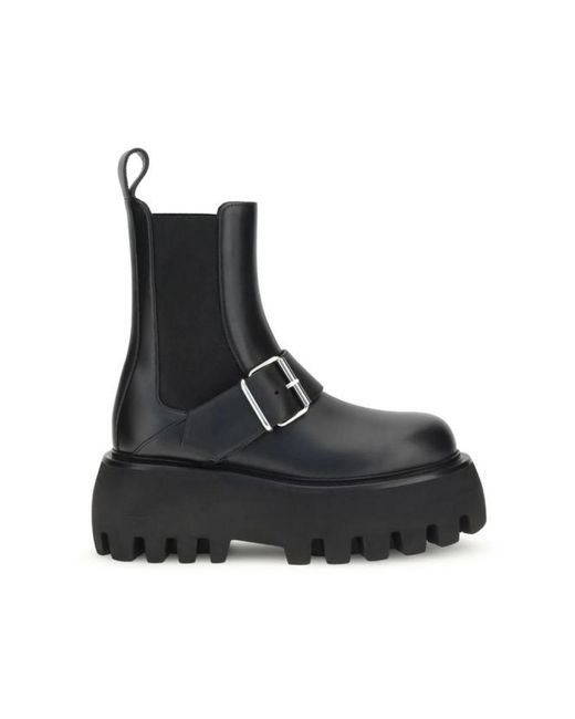 McQueen Black Chelsea Boots