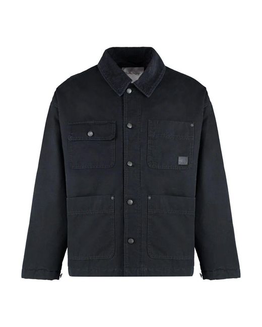 Gant Diamantgesteppte gesteppte jacke mit metallknöpfen in Blue für Herren