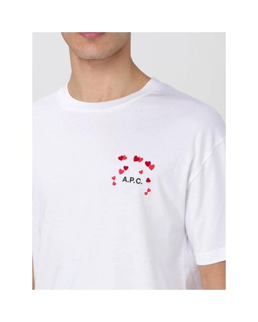 A.P.C. Paris t-shirt in White für Herren
