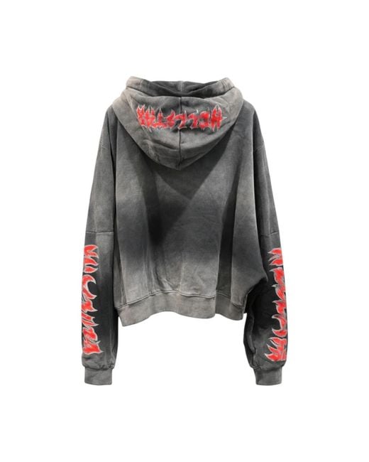 HELLSTAR Gray Hoodies for men