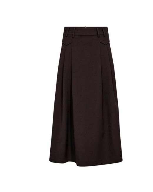 co'couture Black Midi Skirts