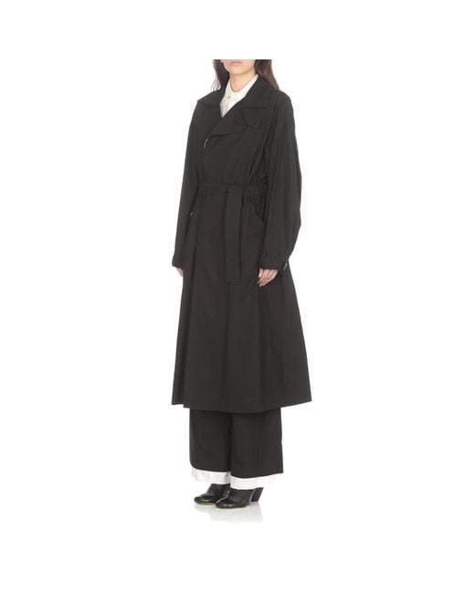 Yohji Yamamoto Black Belted Coats