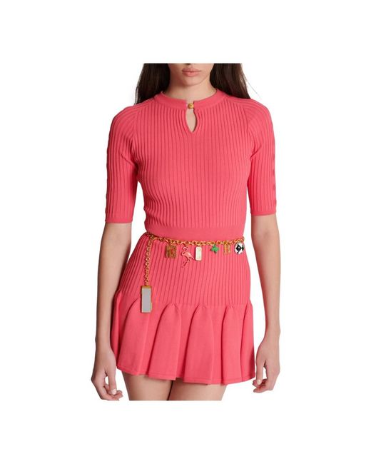 Balmain Accessoires ,Geel ,Leer Miami Ketting En Hanger Juwelen Riem in het Metallic
