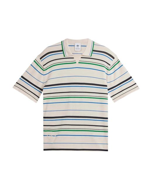 Adidas Knit Polo X Wales Bonner in het Blue voor heren