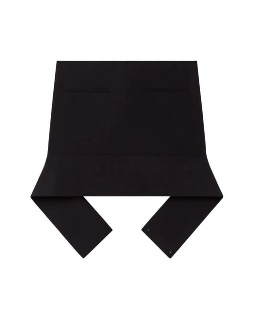 Courreges Black Short Skirts