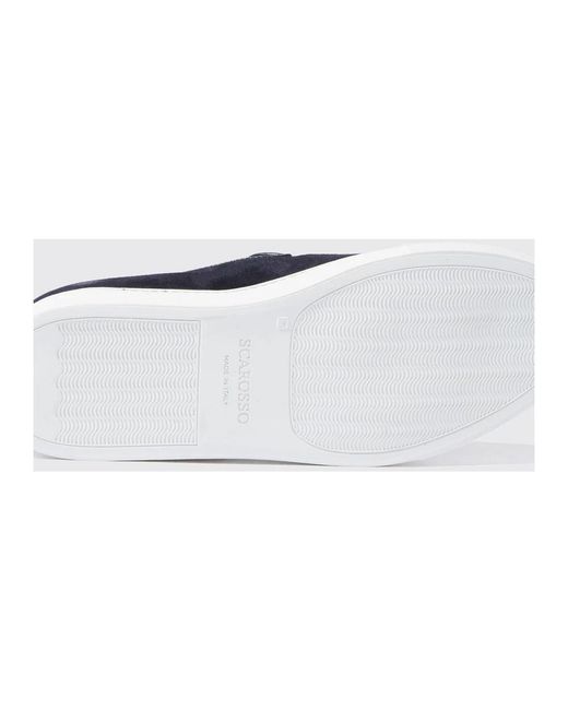 Scarosso Blue Loafers for men
