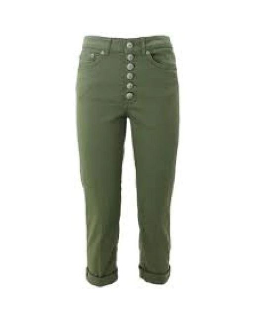 Dondup Green Cropped Trousers