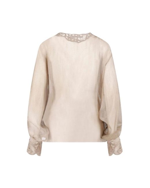 Ermanno Scervino Natural Blouses