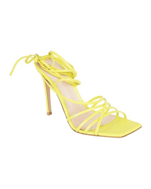 High Heel Sandals di Gianvito Rossi in Yellow