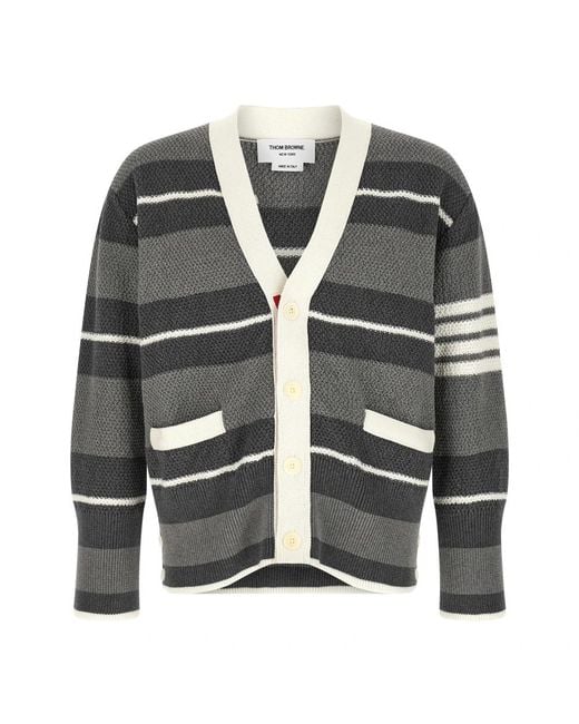 Cardigans Thom Browne de hombre de color Gray