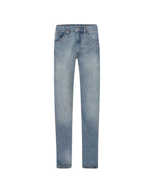 flâneur Straight Jeans in het Blue voor heren