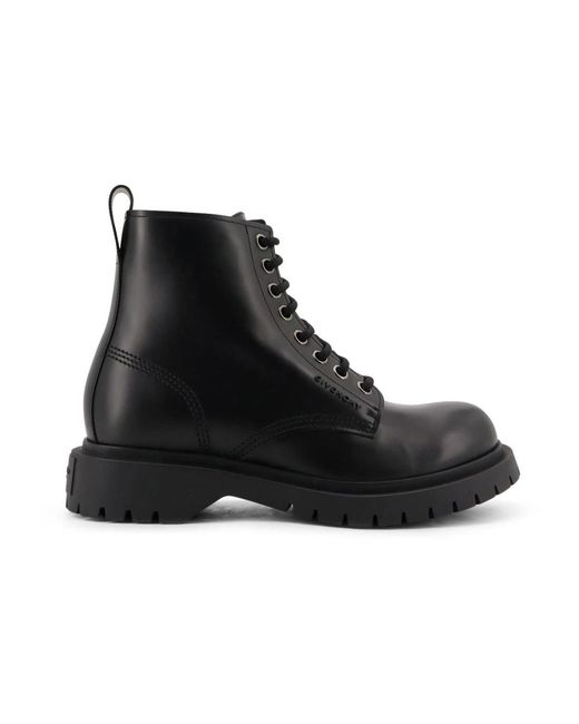 Givenchy Black Lace-Up Boots for men