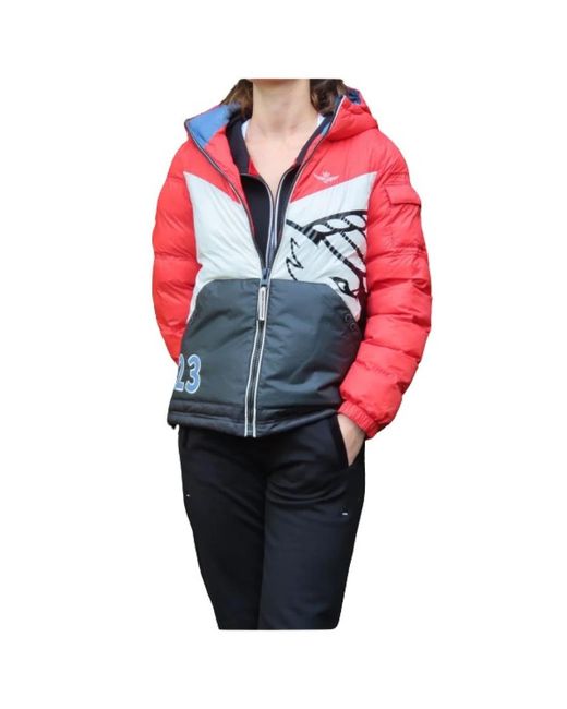 Aeronautica Militare Red Winter Jackets