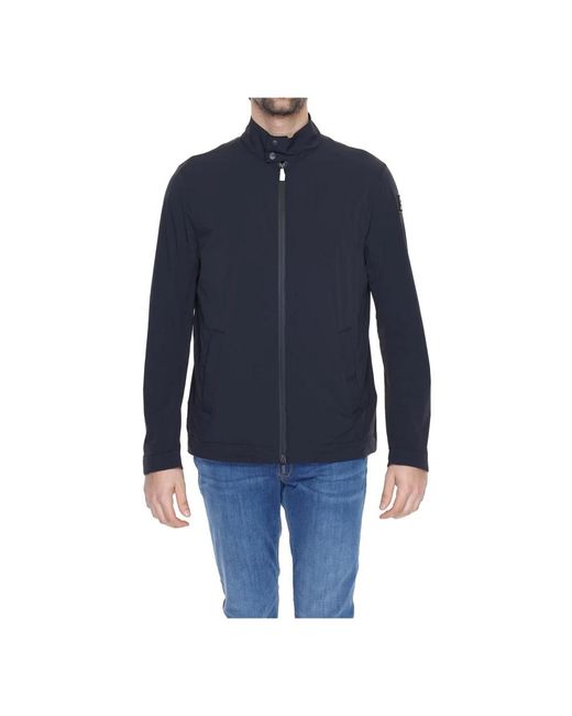 Suns Jassen ,Zwart ,Nylon Klassieke Zwarte Blazer Met Ritssluiting in het Blue voor heren