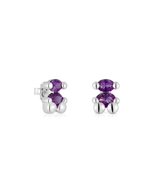 Earrings Tous de color Purple