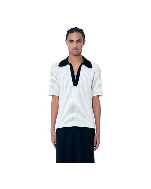 Jil Sander White Polo Shirts for men