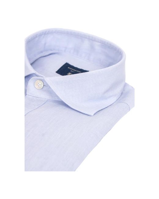 BASTONCINO Blue Casual Shirts for men