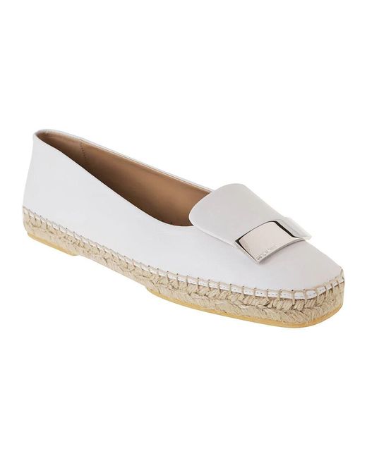 Sergio Rossi White Espadrilles