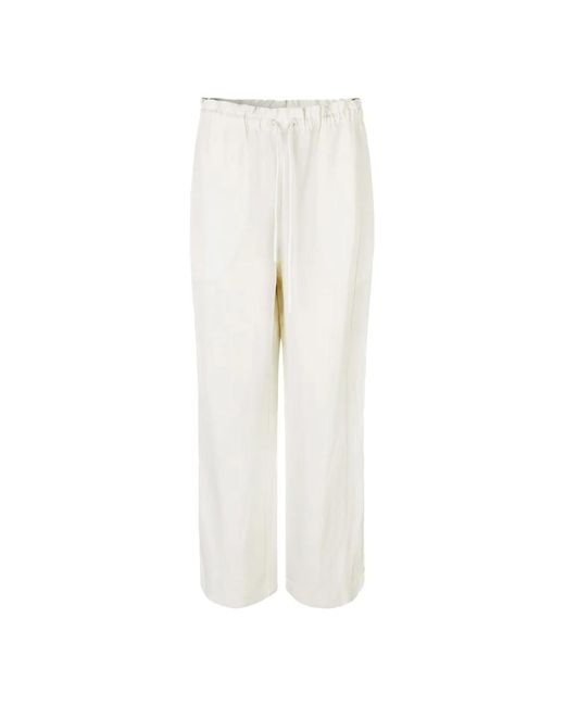 Straight Trousers di Samsøe & Samsøe in White