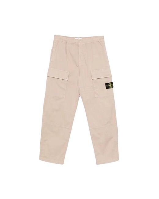 Stone Island Natural Wide Trousers for men