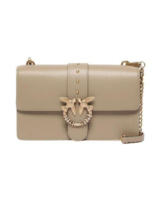 Pinko Natural Shoulder Bags