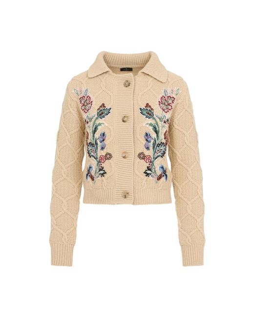 Etro Natural Cardigans