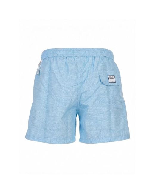 Fedeli Blue Beachwear for men