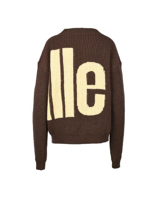 Colville Round-Neck Knitwear in het Brown