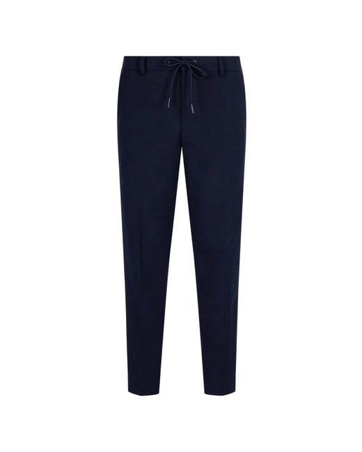 Cavallaro Napoli Blue Slim-Fit Trousers for men