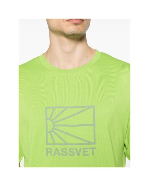 Rassvet (PACCBET) T-shirt mit großem logo in grün in Green für Herren