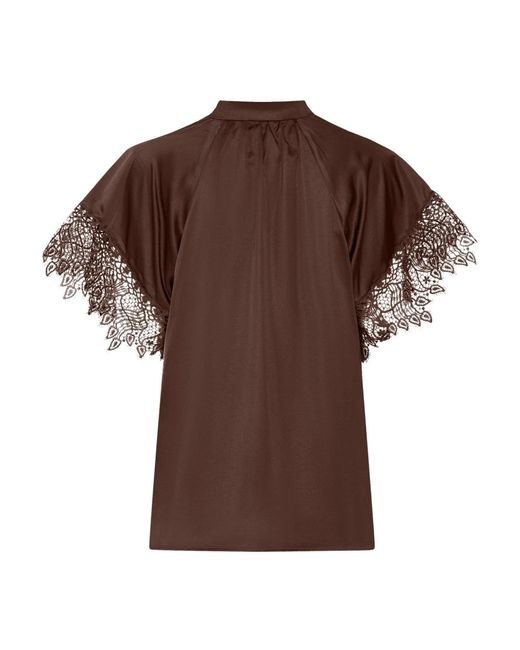 Blouses Bruuns Bazaar de color Brown