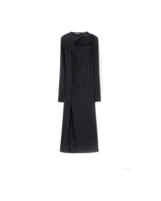 Vestido Midi Elegante Para Cualquier Ocasión, Mujer, Talla Dondup de color Black