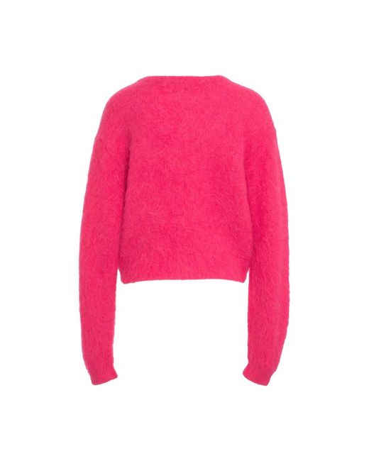 American Vintage Round-Neck Knitwear in het Pink