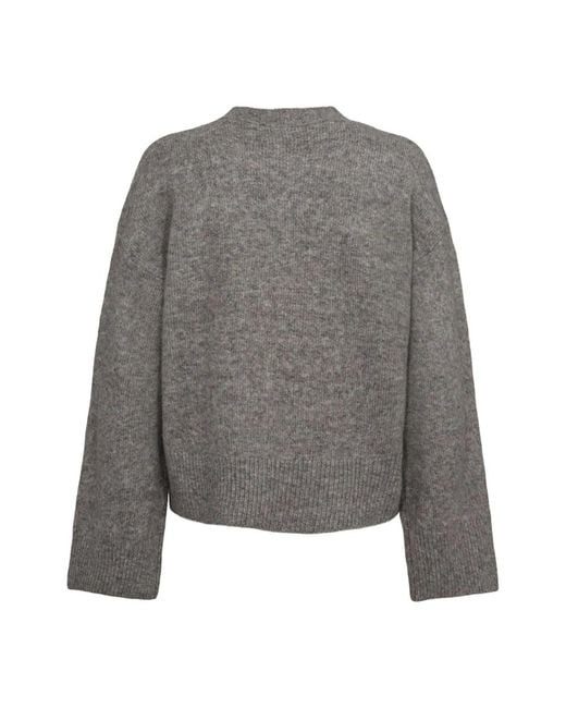 Sofie Schnoor Truien & Vesten ,Grijs ,Leer Cardigans in het Gray