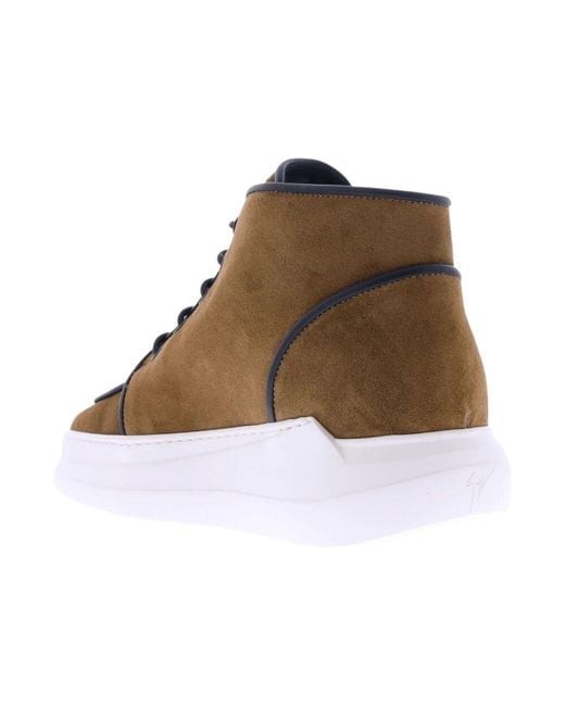 Lace-Up Boots di Giuseppe Zanotti in Brown da Uomo